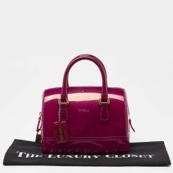 Furla Pink Rubber Candy Satchel 