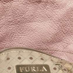 Furla Pink Leather Oversized Hobo