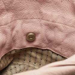 Furla Pink Leather Oversized Hobo