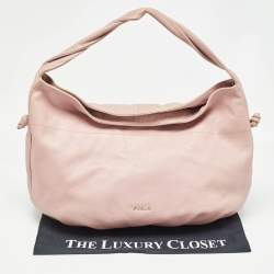 Furla Pink Leather Oversized Hobo