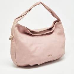 Furla Pink Leather Oversized Hobo