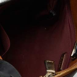 Furla Multicolor Leather and Suede Hobo