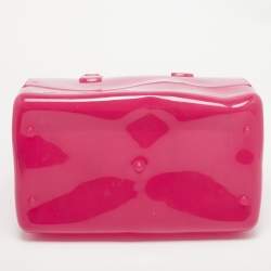 Pre Owned Furla Fuchsia Rubber Candy Satchel