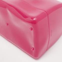 Pre Owned Furla Fuchsia Rubber Candy Satchel