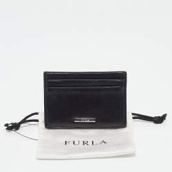 Furla Black Leather Card Holder