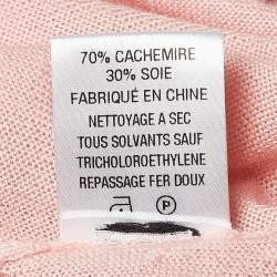 Gabriela Hearst Blush Pink Cashmere Blend Knit Turtleneck Sweater M