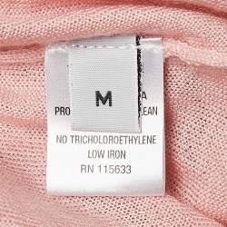 Gabriela Hearst Blush Pink Cashmere Blend Knit Turtleneck Sweater M