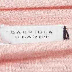 Gabriela Hearst Blush Pink Cashmere Blend Knit Turtleneck Sweater M