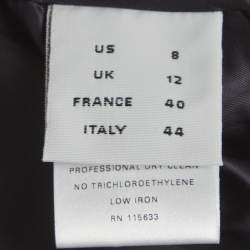 Pre Owned Gabriela Hearst Beige Virgin Wool Plaid Print Trench Coat M