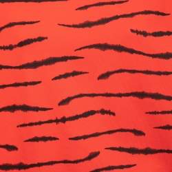 Gaia Gaia Red All-Over Print Cotton Crew Neck Sweatshirt S