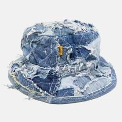 Gallery Dept. Blue Recycled Denim Rodman Bucket Hat M