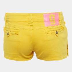Galliano Yellow Denim Shorts M