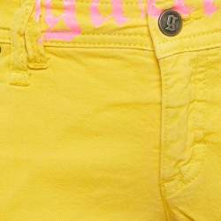 Galliano Yellow Denim Shorts M