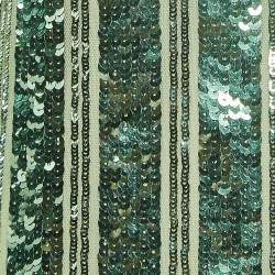 Galvan London Green Stargaze Sequin Maxi Dress L
