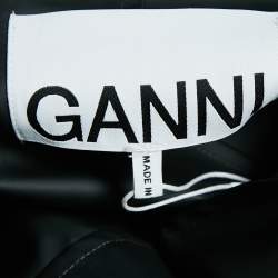 Ganni Black Matte Nylon Windbreaker Jacket S