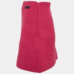 Ganni Pink Wool Blend Mini Skirt L