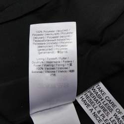 Pre Owned Ganni Black Crepe Cold Shoulder Mini Dress XS