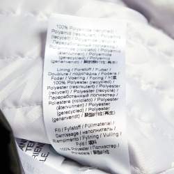 Pre Owned Ganni  Black Synthetic Quilted Pocket Sleeveless Zip Front Mini Dress M