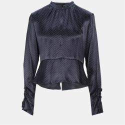 Pre Owned Ganni Viscose Tops EU 40