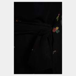 Pre Owned Ganni Viscose 3 Quarter Sleeves Top EU 42