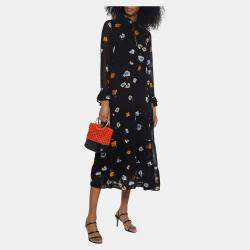 Pre Owned Ganni Viscose Midi Dress EU 34