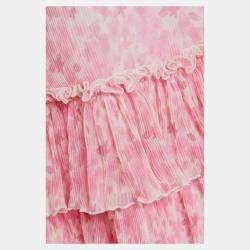 Pre Owned Ganni Poliestere riciclato Mini Dress EU 42