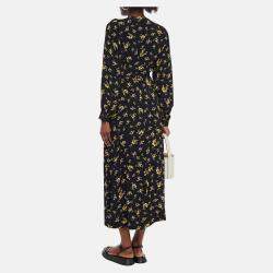 Pre Owned Ganni Viscose Midi Dress EU 40