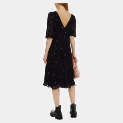 Pre Owned Ganni Viscose Knee Length Dress EU 40