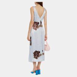 Pre Owned Ganni Viscose Midi Dress EU 36