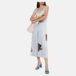 Pre Owned Ganni Viscose Midi Dress EU 36