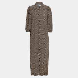 Pre Owned Ganni Viscose Midi Dress EU 40