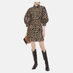 Pre Owned Ganni Cotton Mini Dress 34