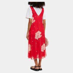 Pre Owned Ganni Poliestere riciclato Midi Dress EU 34