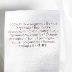 Ganni White Cotton Cap Sleeves Wrap Top XXS