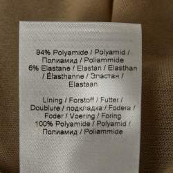 Pre Owned Ganni Brown Snake Print Jersey Ruched Mini Dress S