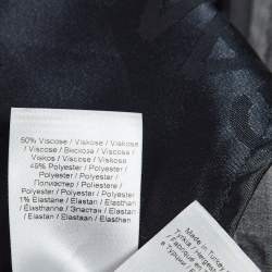 Pre Owned Ganni Grey Stretch Crepe Formal Trousers S 