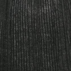 Pre Owned Ganni Black Textured Rib Knit Crew Neck Jumper S