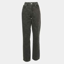 Ganni Grey Denim Straight Leg Jeans Waist 29"