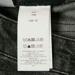 Ganni Grey Denim Straight Leg Jeans Waist 29"