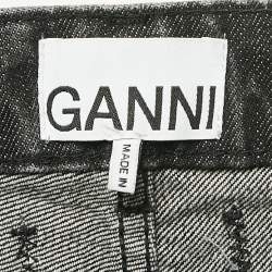 Ganni Grey Denim Straight Leg Jeans Waist 29"