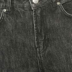 Ganni Grey Denim Straight Leg Jeans Waist 29"