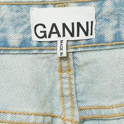 Ganni Light Blue Denim Straight Leg Jeans M Waist 29"