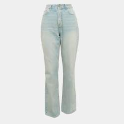 Ganni Light Blue Denim Straight Leg Jeans M Waist 29"