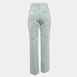 Ganni Light Blue Denim Straight Leg Jeans M Waist 29"