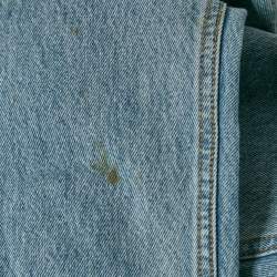 Ganni Blue Denim Straight Leg Jeans S Waist 25"