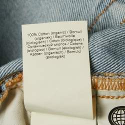 Ganni Blue Denim Straight Leg Jeans S Waist 25"