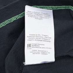 Pre Owned Ganni Black Cotton Hotel T-Shirt L
