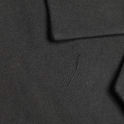 Ganni Black Cotton Cropped Jacket L