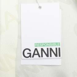 Ganni Black Cotton Cropped Jacket L