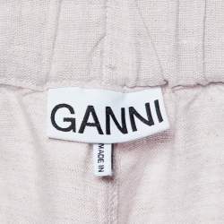 Pre Owned Ganni Pale Purple Hemp Baggy Trousers XL